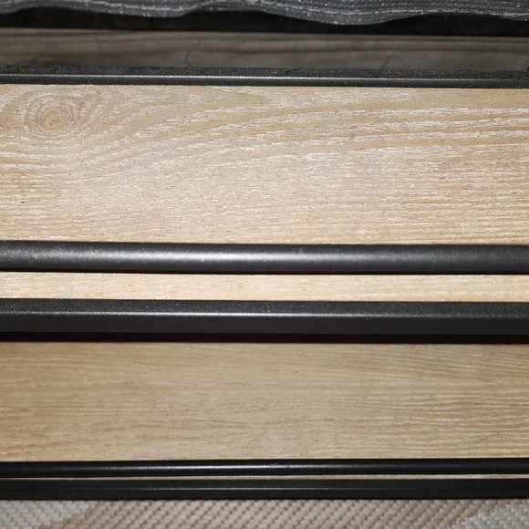 Hobby Lobby Rustic Farmhouse Black and Brown Display Shelf - Picture 3 of 4